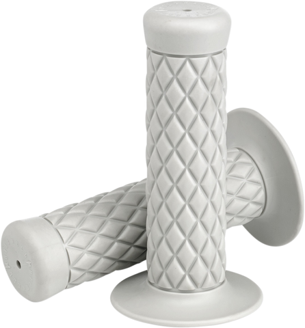BILTWELL White 1" Thruster Grips 6702-0201