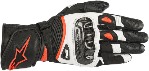 ALPINESTARS Women Stella SP-1 V2 Gloves - Black/White/Fluo Red - Small 3518119-1231-S