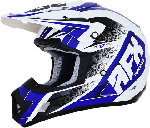 AFX FX-17 Helmet - Force - Pearl White/Blue - Medium 0110-5239