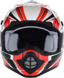 AFX FX-17 Helmet - Force - Pearl White/Red - Medium 0110-5245