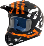 AFX FX-17Y Helmet - Attack - Matte Black/Orange - Large 0111-1407