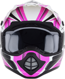 AFX FX-17 Helmet - Force - Pearl White/Fuchsia - Large 0110-5258