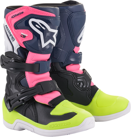 ALPINESTARS Tech 3S Boots - Black/Blue/Pink - US 12 2014518-1176-12
