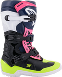 ALPINESTARS Tech 3S Boots - Black/Blue/Pink/White/Yellow - US 8 2014018-1176-8