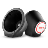 8” Universal Flat Mount Kick Panel Speaker Pod – Jet Skis, Jeeps, Motorcycles – RGB LED Lights