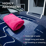 WASH&WHIPS Edgeless Microfiber Coral Fleece with Ultrasonic Edge