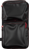SHOW CHROME Kaliber Dash Pouch - Black with Red Zipper H44-4ZRED