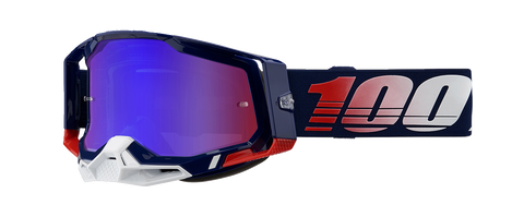 100% Racecraft 2 Goggles - Republic - Red/Blue Mirror 50010-00022