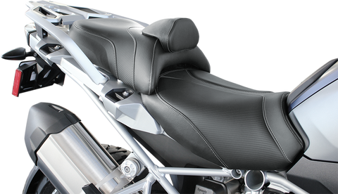 SADDLEMEN Adventure Tour Seat - Standard - Lumbar Backrest - Black - R1200GS '13-'19 0810-BM33R