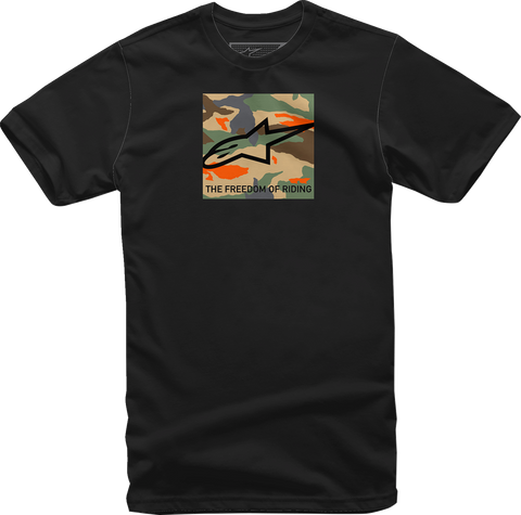 ALPINESTARS Free Camo T-Shirt - Black - Medium 1232-72220-10-M