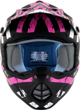 AFX FX-17 Helmet - Attack - Matte Black/Fuchsia - XL 0110-7170