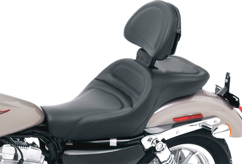 SADDLEMEN Seat - Explorer - With Backrest - Stitched - Black - XLC '04+ 807-03-030