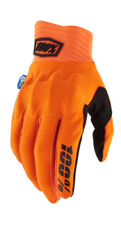 100% Cognito Smart Shock Gloves - Fluorescent Orange - Medium 10014-00036