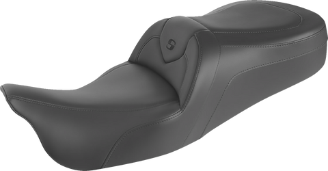 SADDLEMEN RoadSofa Seat - Without Backrest - Black w/Black Stitching - Trikes 808-07B-187T
