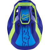 ALPINESTARS SM7 Helmet - Deed - Gloss Blue/Yellow Fluo - XL 8302426-7253-XL