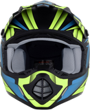 AFX FX-17 Helmet - Force - Matte Black/Green/Blue - 2XL 0110-5218