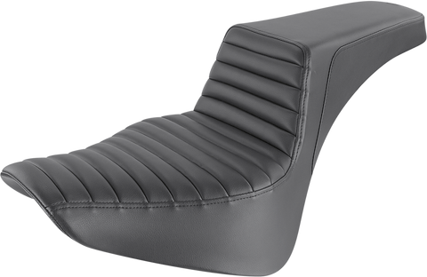 SADDLEMEN Step-Up Seat - Front Tuck-n-Roll - Black 818-33-171