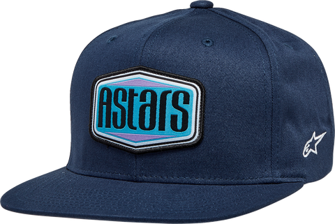 ALPINESTARS Belvedere Flat Bill Hat - Navy - One Size 1232-81050-70