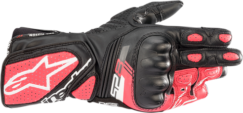 ALPINESTARS Women Stella SP-8 V3 Gloves - Black/White/Diva Pink - Medium 3518321-1832-M
