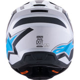 ALPINESTARS SM3 Helmet - Heat - Matte Silver/Blue/Black - Large 8301026-1949-L