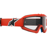 ALPINESTARS GOGGLES Youth Vision Goggle - Corp - Orange - Clear Lens 5140125-430