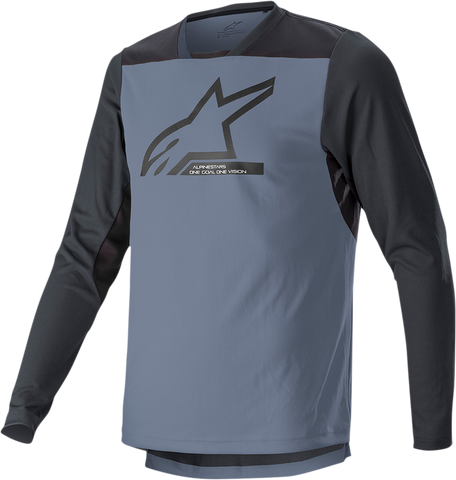 ALPINESTARS Drop 6.0 V2 Long-Sleeve Jersey - Black/Gray - Medium 1766422-9291-MD