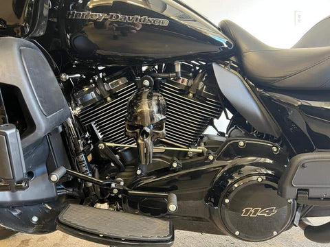 3D ghosted American flag Punisher SKULL horn cover