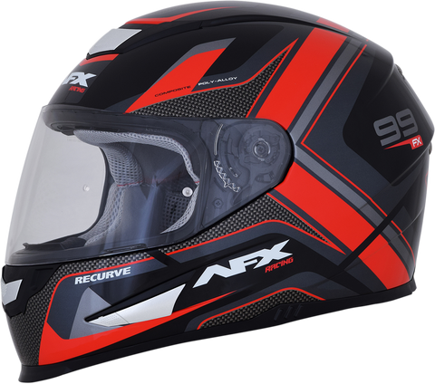 AFX FX-99 Helmet - Recurve - Black/Red - Large 0101-11113