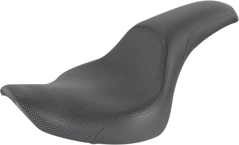 SADDLEMEN Profiler Basket-weave Seat - Black - FB '07-'17 806-12-147