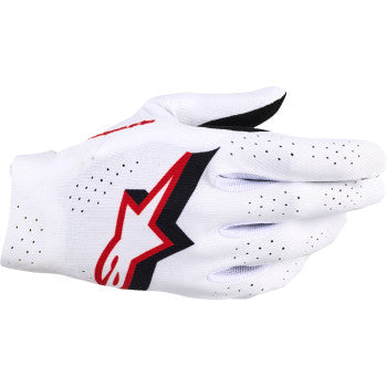 ALPINESTARS Supertech MX Gloves - White/Black/Fire Red - Large 3560526-2063-L