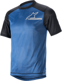 ALPINESTARS Alps 4.0 V2 Jersey - Short-Sleeve - Blue/Black/Silver - Large 1765922-7318-LG