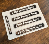 FXRT Fitment Crew Sticker Sheet