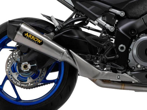 71938XK Arrow SX-Kone Slip-on Exhaust, Nichrome for Suzuki GSX-S1000 21 -24 /GX 2024