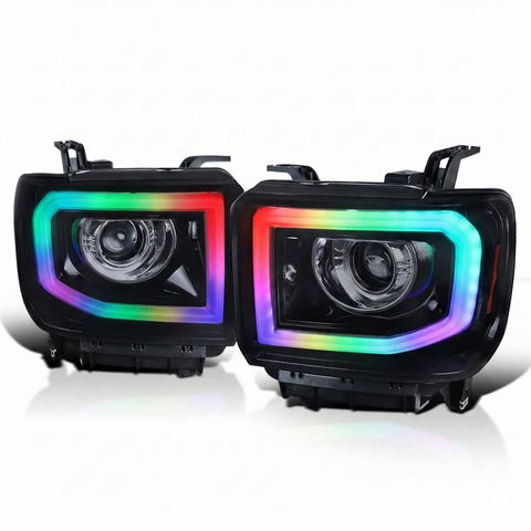 NTXGlow RGB headlights (14 - 19 GMC Sierra 1500 / 2500 / 3500)