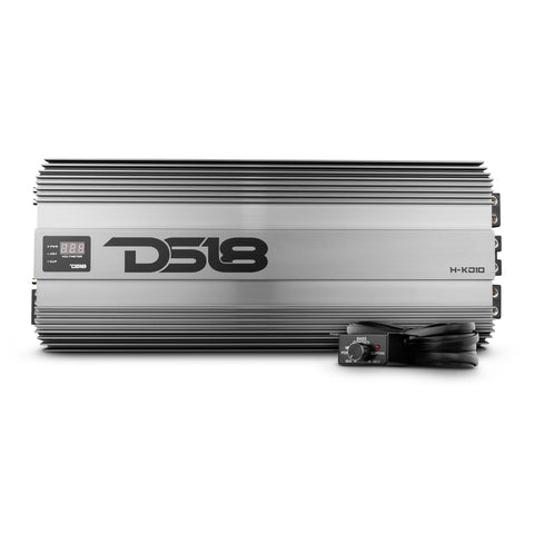 HOOLIGAN KO Silver 1-Channel Amplifier with Voltmeter 10000 Watts Rms @ 1-Ohm Made In Korea