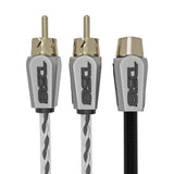 Level 3 RCA 100% Copper OFC Y Connector 1 FEMALE to 2 MALE - BLACK - RED