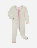 Heart Bamboo Convertible Footed Onesie