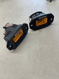 Compact Flush Mount LED Pod Pair - Amber
