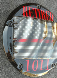 Retired firefighter themed derby cover