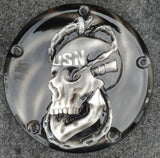 3D US NAVY skull and anchor derby Cover