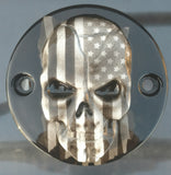 Harley Davidson American flag skull points cover
