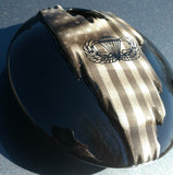 3D tattered American flag with Airborne logo fuel door