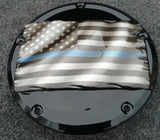 Tattered Thin Blue Line derby cover
