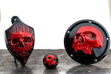 3D teardrop twisted skull horn cover