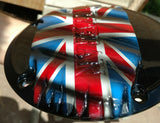 3D tattered Veteran British flag Harley derby cover