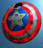 Captain America shield fuel door