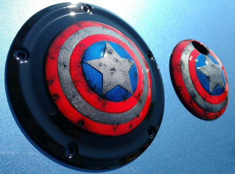 Captain America shield derby, points cover and fuel door