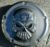 Harley Davidson Derby Cover Raiders skull