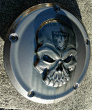 Harley Davidson Derby Cover Raiders skull