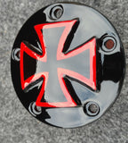 Maltese cross Harley derby cover